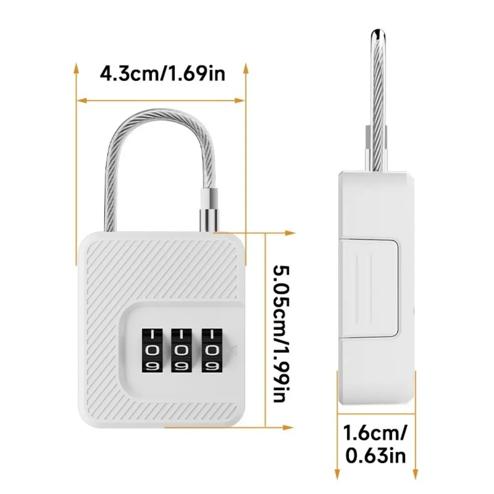 2Pcs Luggage Lock, 3-Digit Combination Padlock, Ideal For Suitcases, Storage Cabinets, Backpacks & Jewelry Boxes