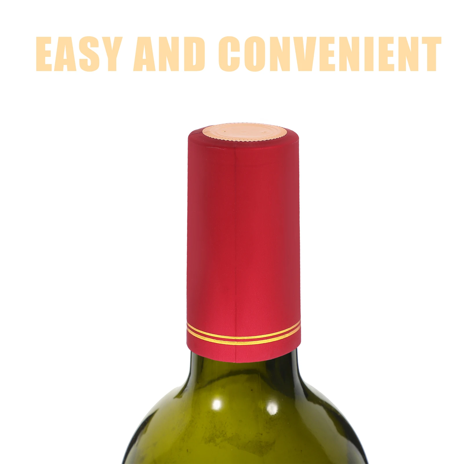

60pcs Heat Shrink Caps 30mm Bottle Covers Black 30x60mm Shrink Capsules for Liquor Bottles Easy Use Sealer