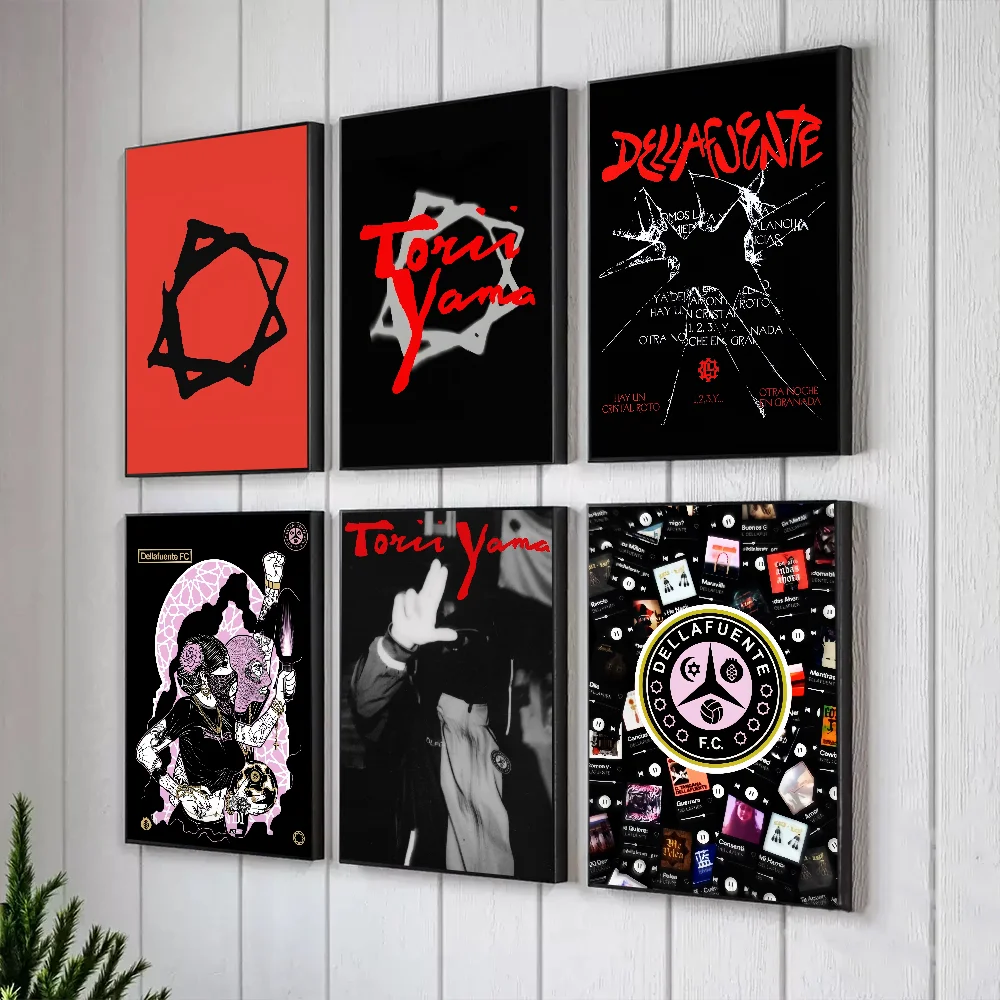 Singer D-Dellafuente Torii Yama Poster Prints Artwork festival Bedroom Club living room Home Deco