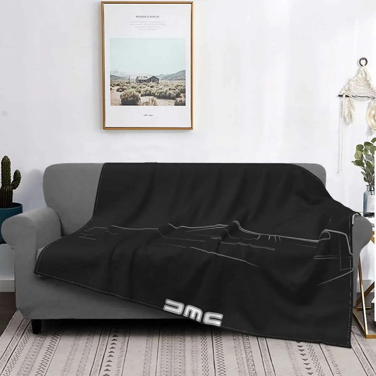 DMC Automobile Blanket Fleece Plush All Season Multifunction Lightweight Thin Delorean Throw Blankets For bed Bedspread