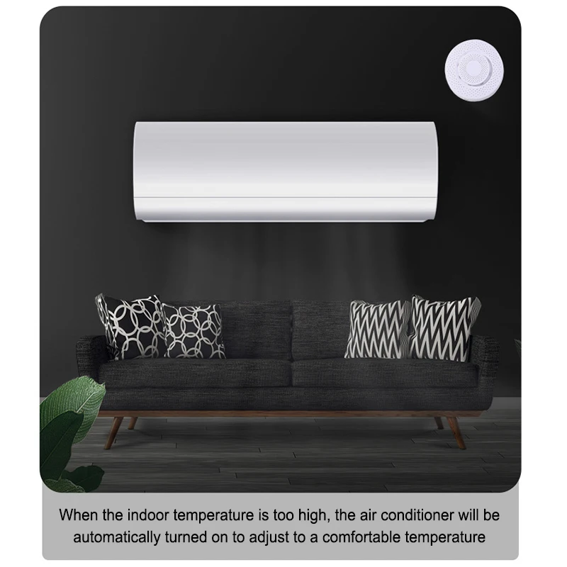 Zigbee Smart Tuya WiFi Air Box Smart Home Formaldehyde Gas Carbon Dioxide Wireless Temperature and Humidity Detector Mobile App