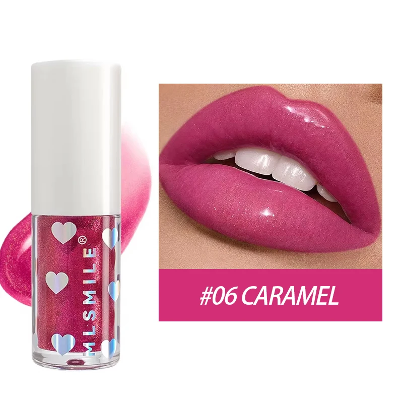 6 Kolorów Perłowy Błyszczyk do Ust Długotrwały Nawilżający Lakier do Ust Wodoodporny Nieprzywierający do Kubka Płynna Pomadka do Ust Makijaż Kosmetyki.