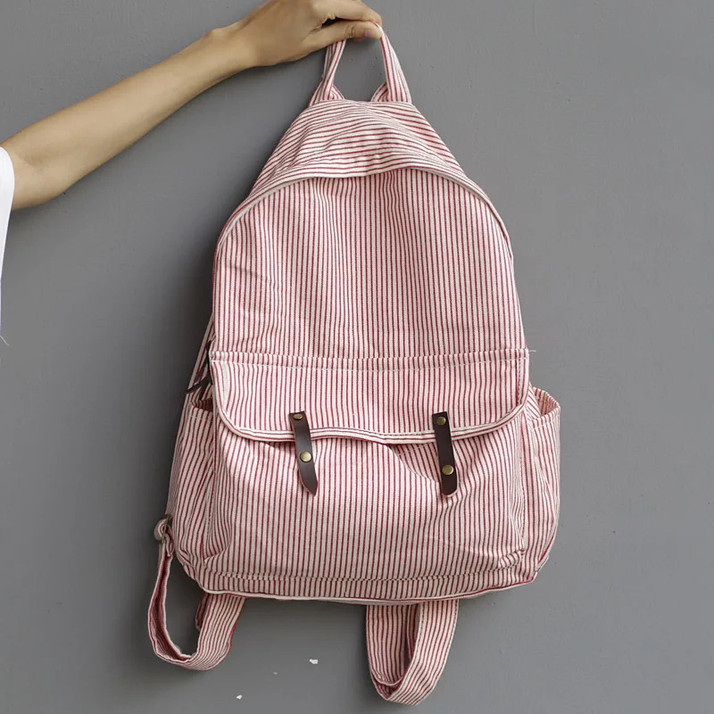 Gewaxte Katoenen Canvas Rugzak-Aangepaste Logo Schooltas Met Duurzaam Ontwerp Gepersonaliseerde Canvas Tas