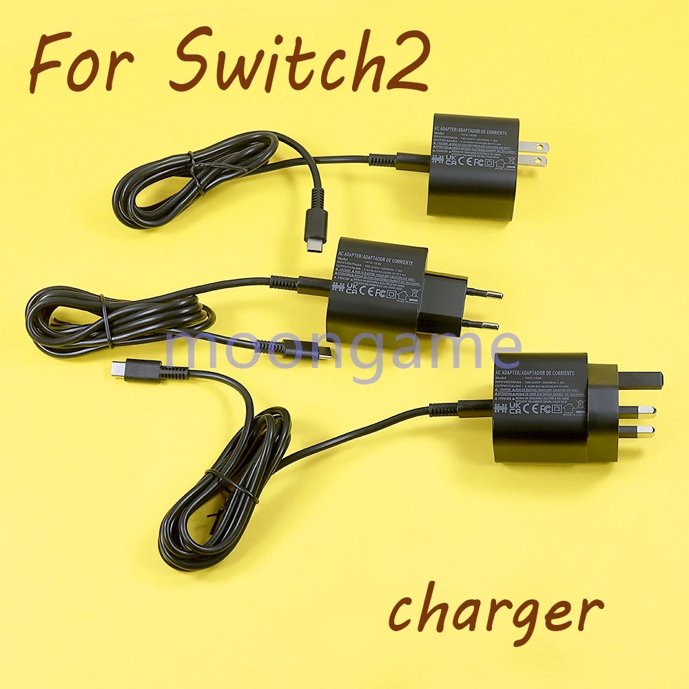 

1pc 60W AC Adapter EU/US/UK Plug Fast Charger Compatible For Switch 2 Accessories USB Type-C Charger Power Supply ﻿