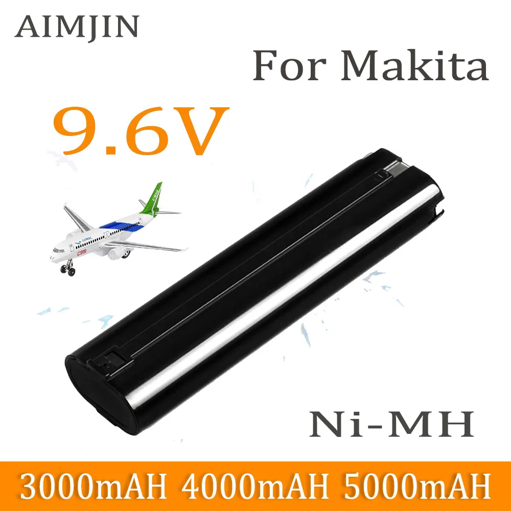 

For Makita 9.6V 3000/4000/5000mAh Battery，Compatible Mak 6095D 9000 9001 9002 9033 9034 632007-4 Power Tools