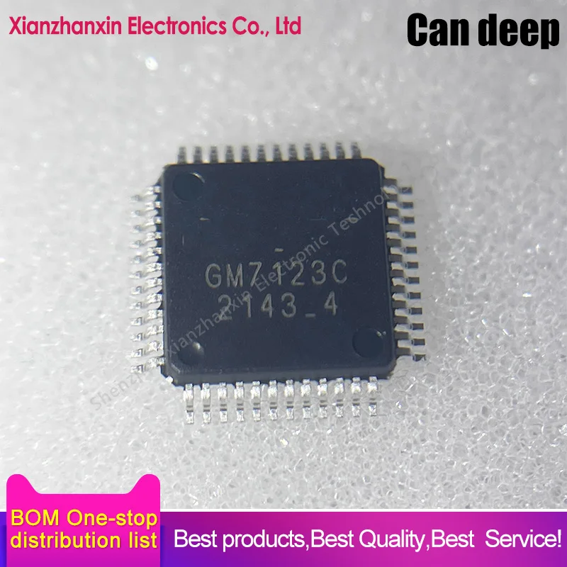 1~5pcs/lot GM7123 GM7123C  LQFP48 Video decoding chip