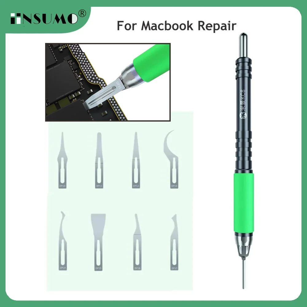 Mijing KC8 Quick Release Knife CPU NAND Chip Glue Removal Motherboard BGA Chip Scraper Pry Knife for Macbook Repair Tool