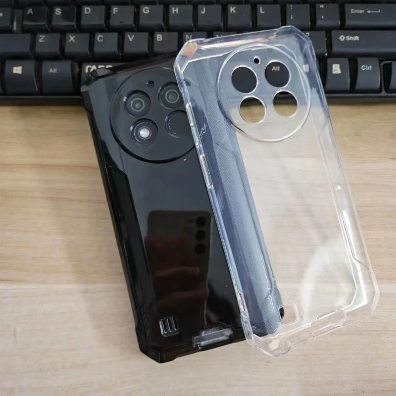 Obudowa TPU na Oukitel WP28 etui na telefon Ultra cienkie miękki silikonowy pokrowiec czarne przezroczyste etui dla Oukitel WP 28 powłoka ochronna