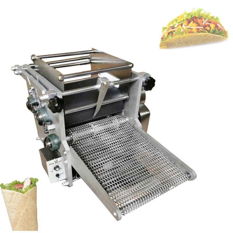 Multifunctional Corn Tortilla Roller Pancake Machine 5-20CM Commercial Automatic Dumpling Wraaper Flour Making Machine