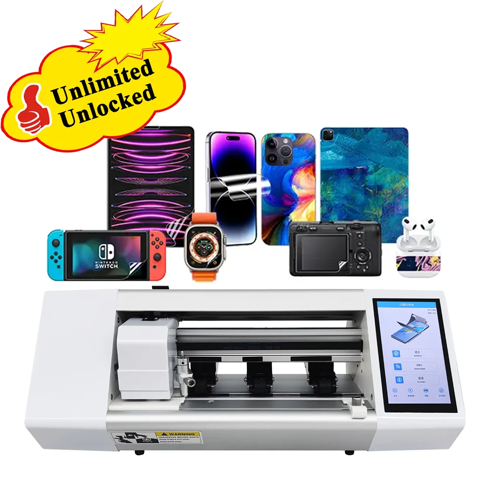 Factory Price Supply TPU Hydrogel Film Cutting Plotter Back Stickers Cutter Mobile Phone Screen Protector Cutting Machine