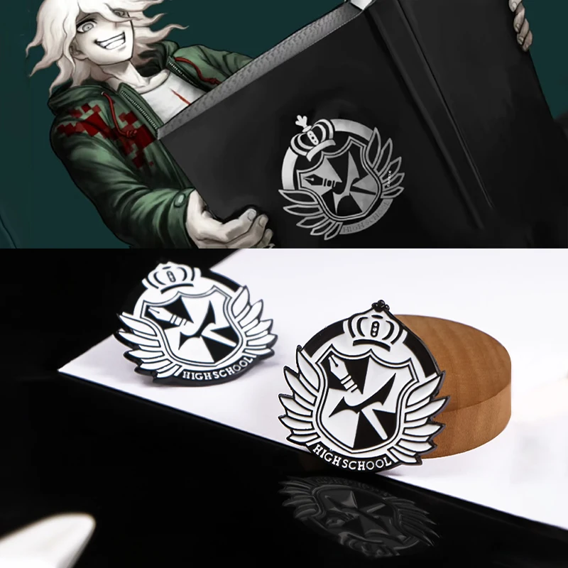 

Anime Danganronpa Nagito Komaeda Hinata Hajime Cosplay Metal Badge Emblem Cartoon Brooch Accessories Pendant Xmas Gift