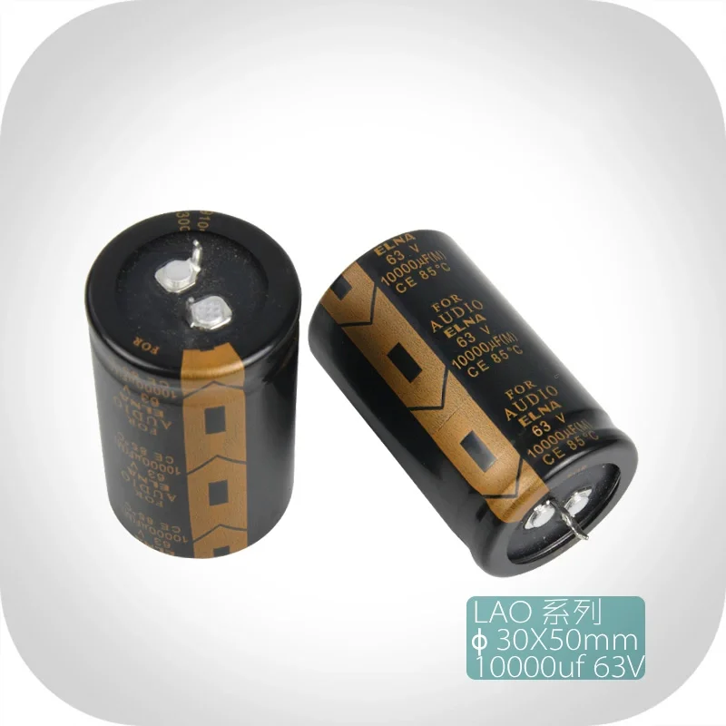 

2Pcs/5PCS ELNA FOR AUDIO LAO Series 63V10000uF 30X50mm 85° Audiophile filtering electrolytic capacitors