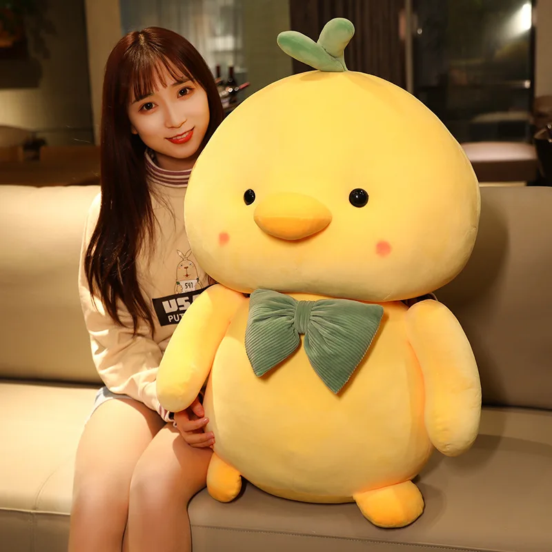 

Creative New Style Yellow Chick Plush Toy Cute Aesthetic Stuffed duck Doll Soft Gift for Kids Girls Birthday