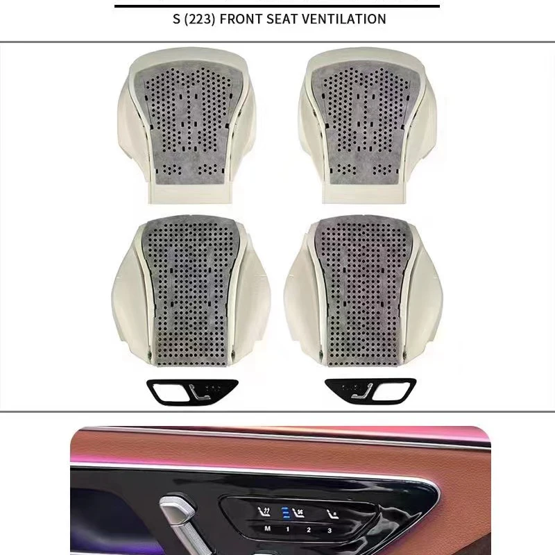 Para mercedes-benz classe s w223 e s400 s450 memória de aquecimento de ventilação de assento