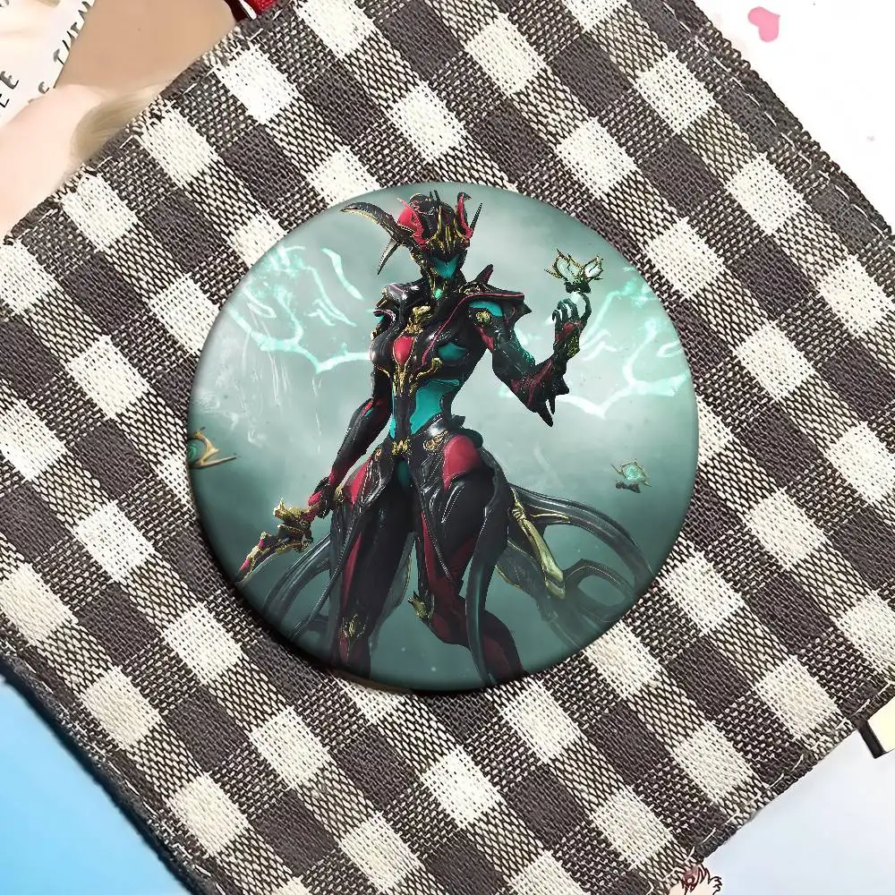 W-Warframe ألعاب أنيمي 32/44/58 مللي متر تخصيص زر دبابيس لطيف مضحك الإبداعية شارة مجوهرات ديكور هدايا للأصدقاء