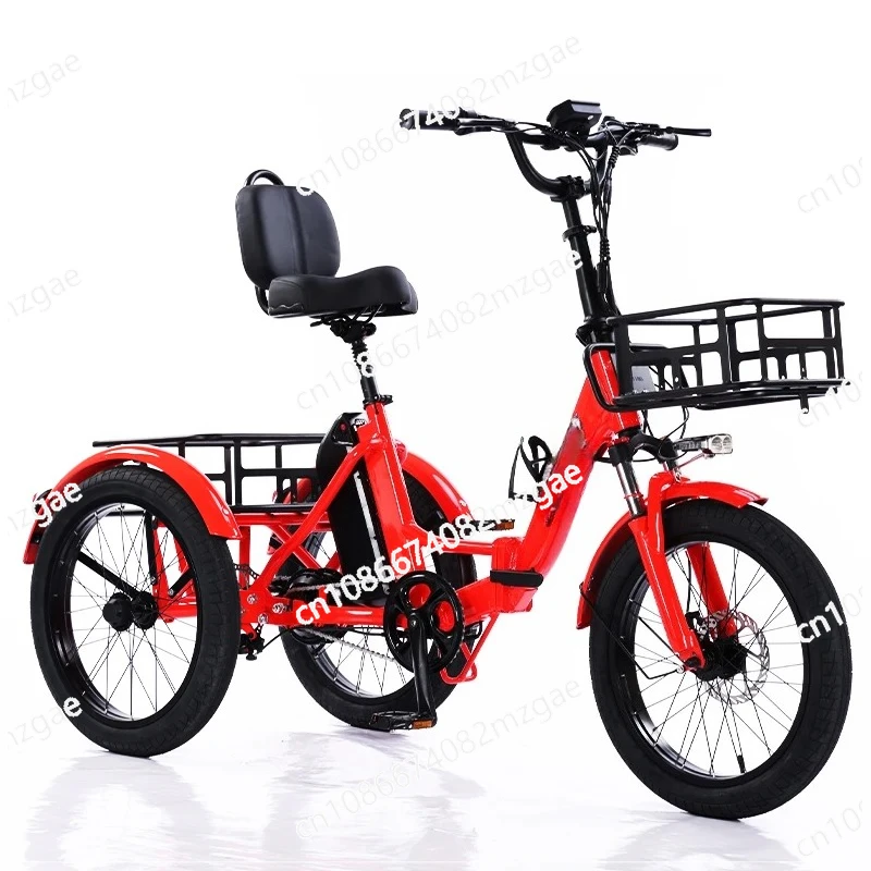 

Электрический трехколесный велосипед для взрослых, мини-автомобиль, грузовой автомобиль, складной 48 В, 350 Вт, 3-колесный складной электрический велосипед, 20 дюймов, для мужчин, с корзиной