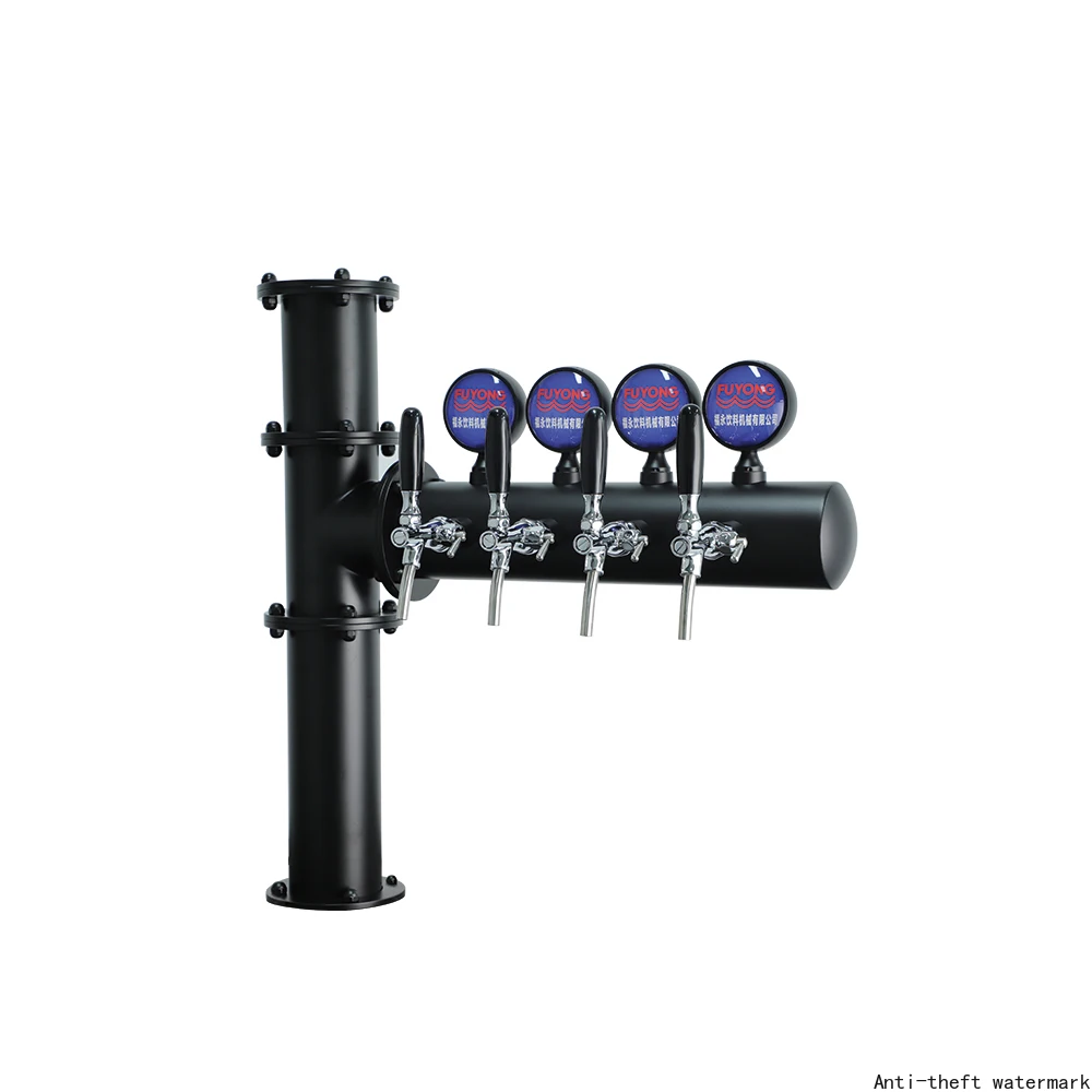 2025 Hot Selling 4-Lead Beer Dispenser Tower for Commercial Beer Bars