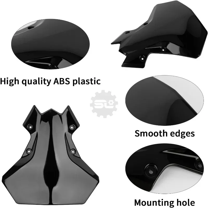 

Motorcycle Windscreen Baffle Air Wind Deflector Front Flyscreen for Kawasaki Z900 2020-2023 Z650 2021-2023