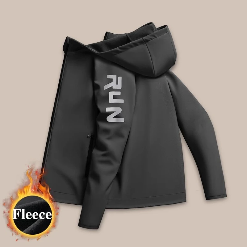 

Winter Jacket Windproof Men Soft Shell Fleece Outdoor Waterproof Sports Inner Fleece Lining Outdoor Sports Windbreaker Jacket