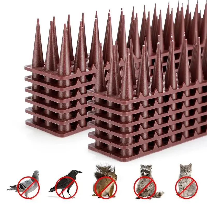 12PCS Bird Raccoon Spikes Plastic Anti Climb Fence Wall Spikes Outdoor Garden Plastic Security Fence Spikes