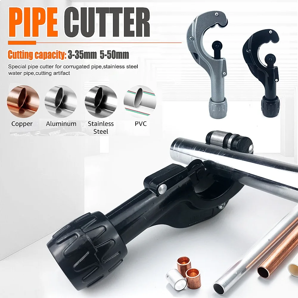 

Copper Aluminum Iron Stainless Steel Tube Cutter 6-50mm Pipe Cutting Tool 3-35mm
