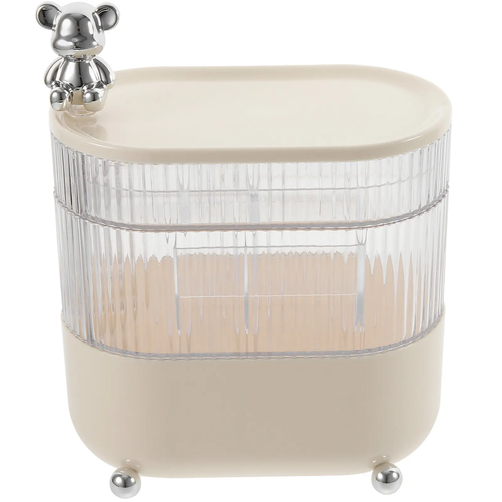 

Rotating Desktop Makeup Organizer Storage Box for Cosmetics Jewelry Stationery Sundries Lightweight Multifunctional Countertop