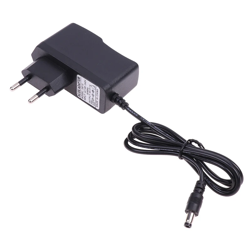 AC DC 9V 1A 1000ma Power Adapter Supply EU Plug Reverse Polarity Charger Adaptor AC 100V-240V Converter Negative Inside Switch