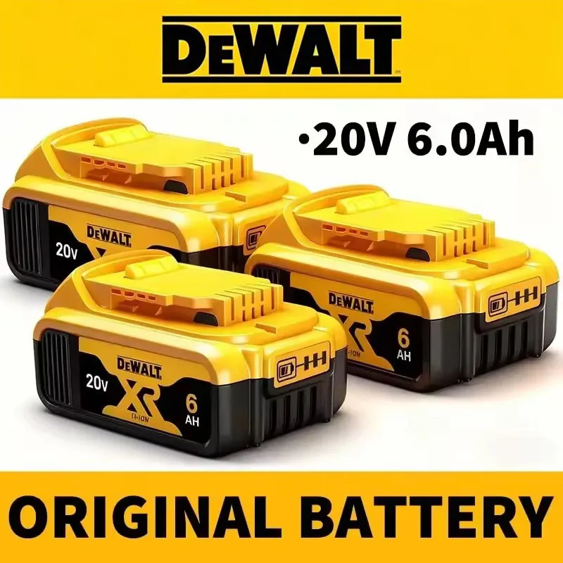 Оригинальный аккумулятор DeWALT 20В/6000мАч для DCB606 DCB205 DCB206 DCB209 DCB182. Быстрая доставка электроинструментов DeWALT авиаперевозкой.