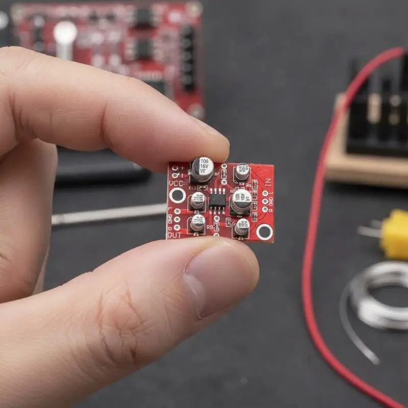 DIY Supply DC 5V-15V 12V AD828 Stereo Preamp Board Low Noise Dual Channel Preamplifier Power Module Home Audio Circuit Accessory