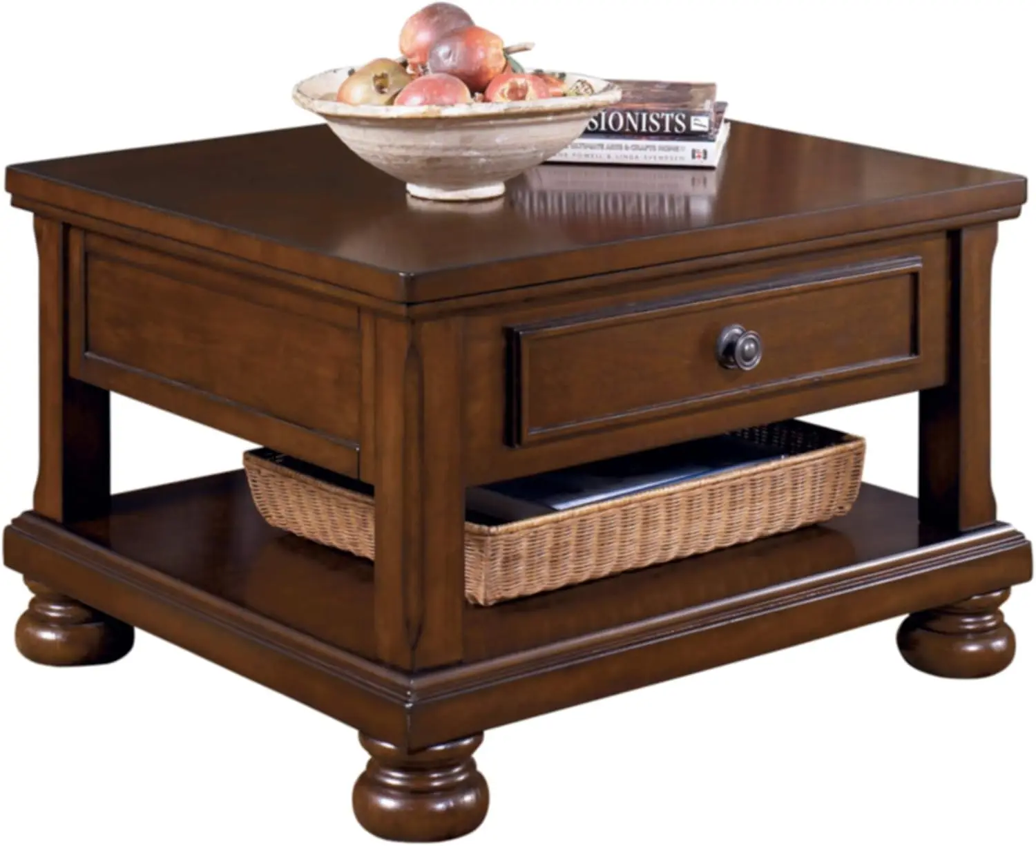 

Design by Ashley Porter Traditional Hand-Finished Lift Top Coffee Table, Dark Brown