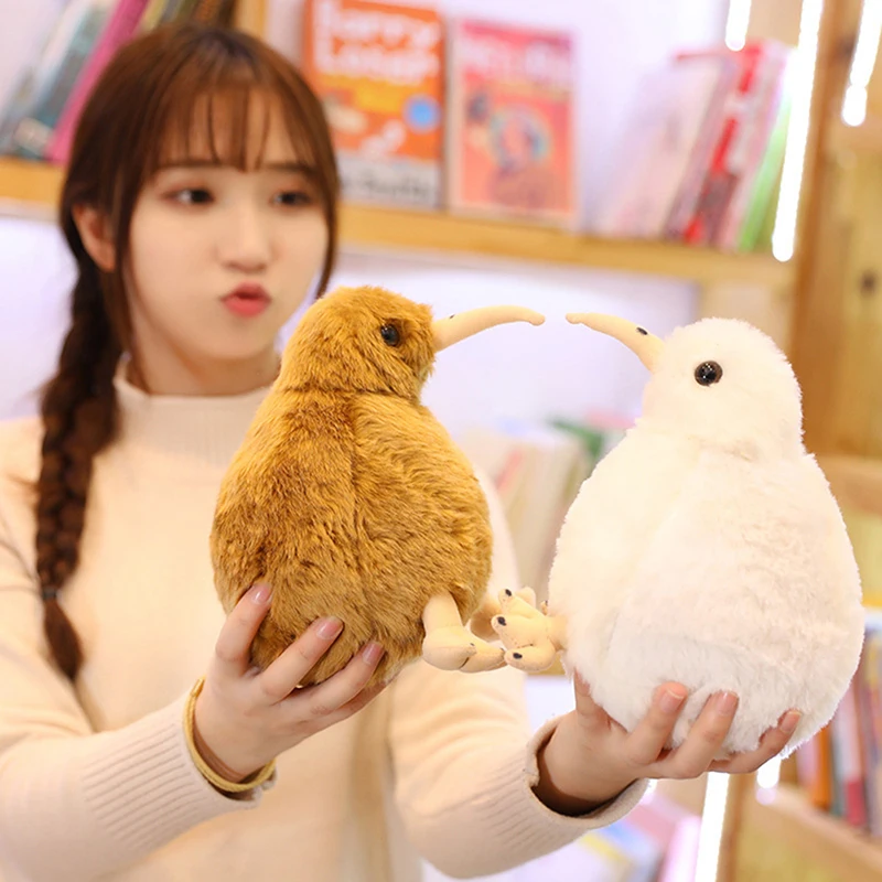 New Zealand Kiwi Bird Plush Toy Soft Stuffed Animal Simulation Birds Doll Kids Toys Home Decor Children Birthday Christmas Gifts