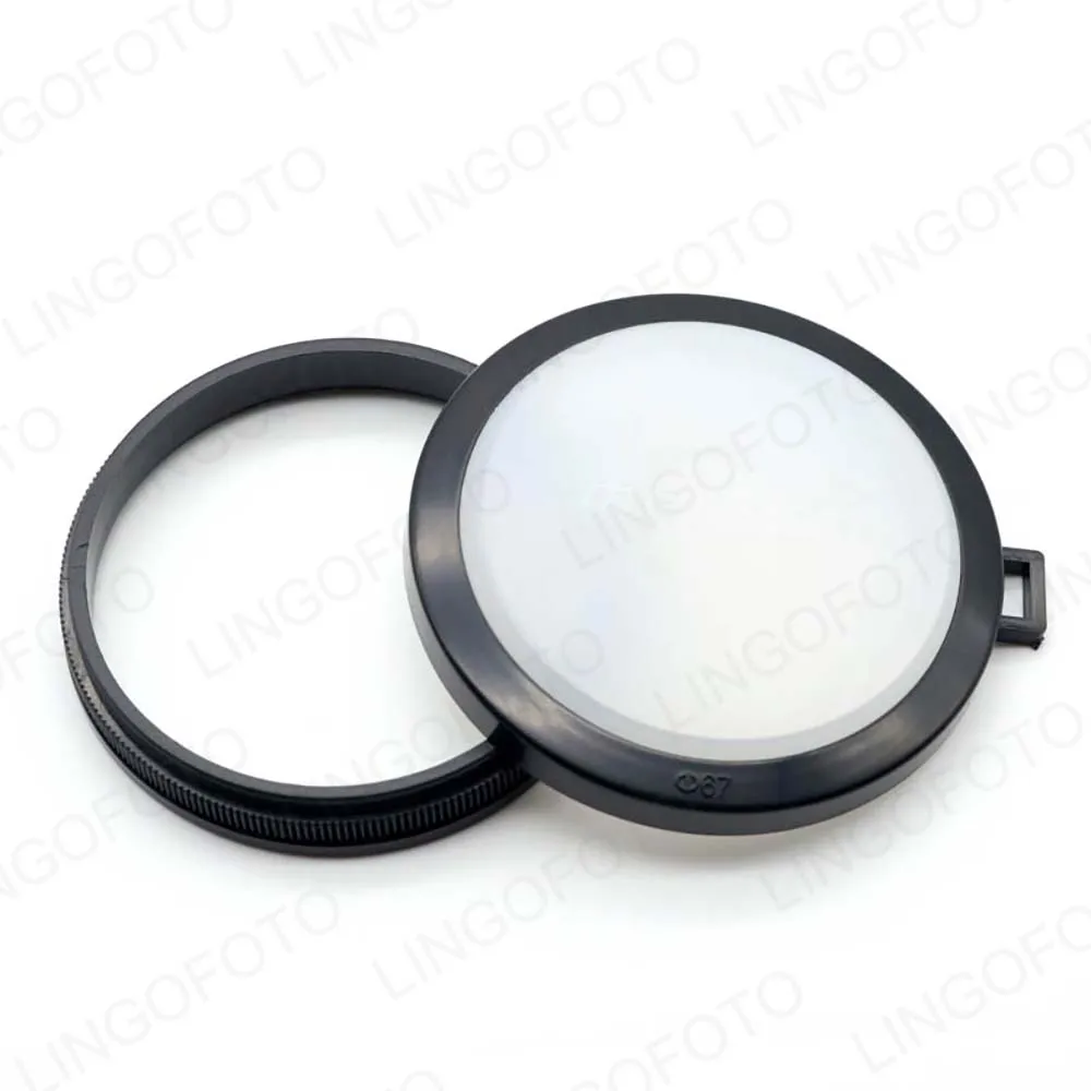 67mm 2-in-1 Lens Cap & White Balance Filter Universal Camera Accessory for Accurate Color Calibration DSLR Photography Tool
