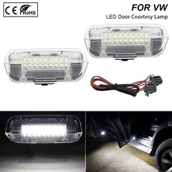 LED Courtesy Lamps For VW Golf 5/6 Plus Passat B6 B7 CC Jetta Sharan Tiguan Scirocco 4PCS White Door Lights For Porsche Cayenne
