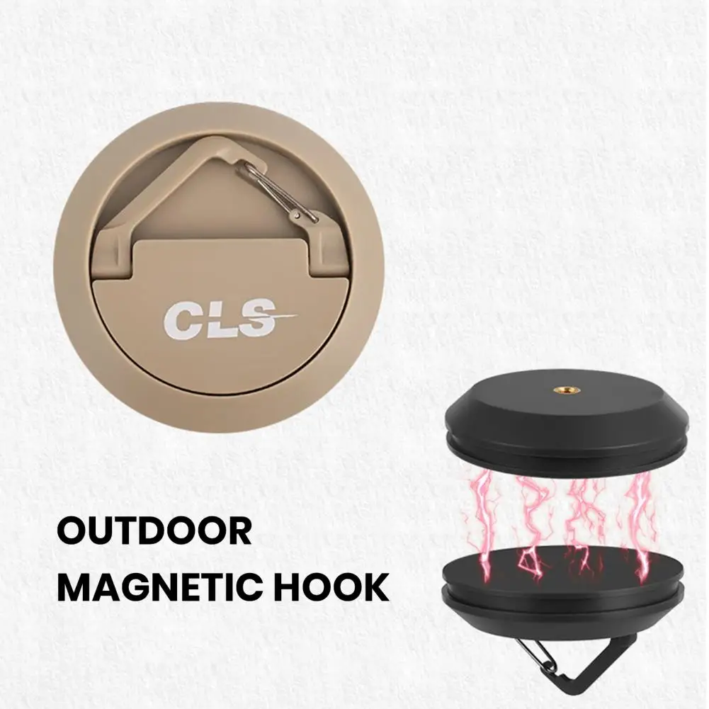 Magnetic Hook Portable Magnetic Camping Lamp Hanger Strong Load-bearing Hook for Stable Tent Light Accessories Portable Strong