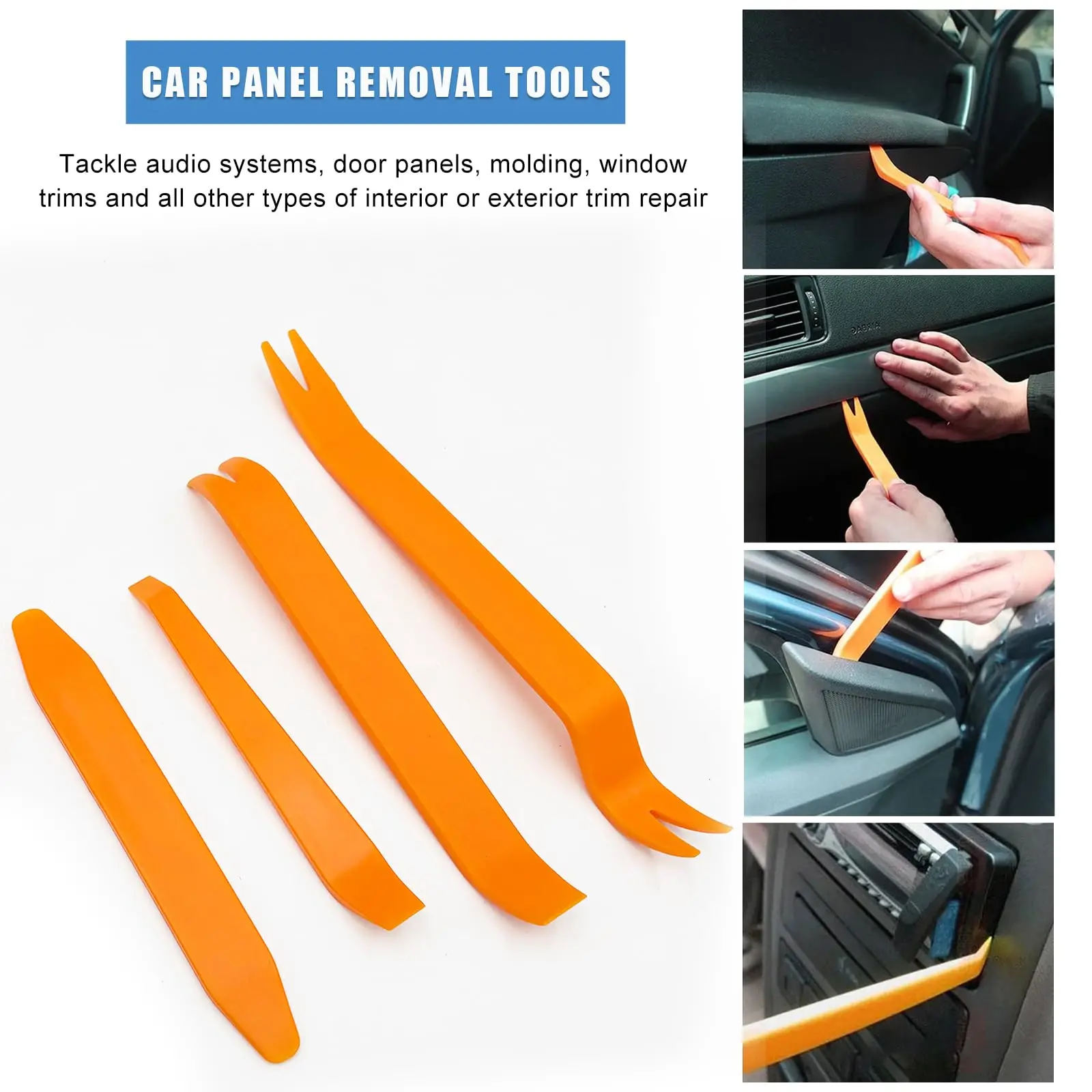 Auto Door Clip Panel Trim Removal Tools Kits Navigation Blades Disassembly Plastic Car Interior Seesaw Conversion Repairing Tool