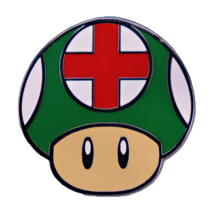 Super Mario Bros zaino spille accessori per cartoni animati Mario Luigi spilla smaltata distintivo per giacca per bambini regali di gioielli carini