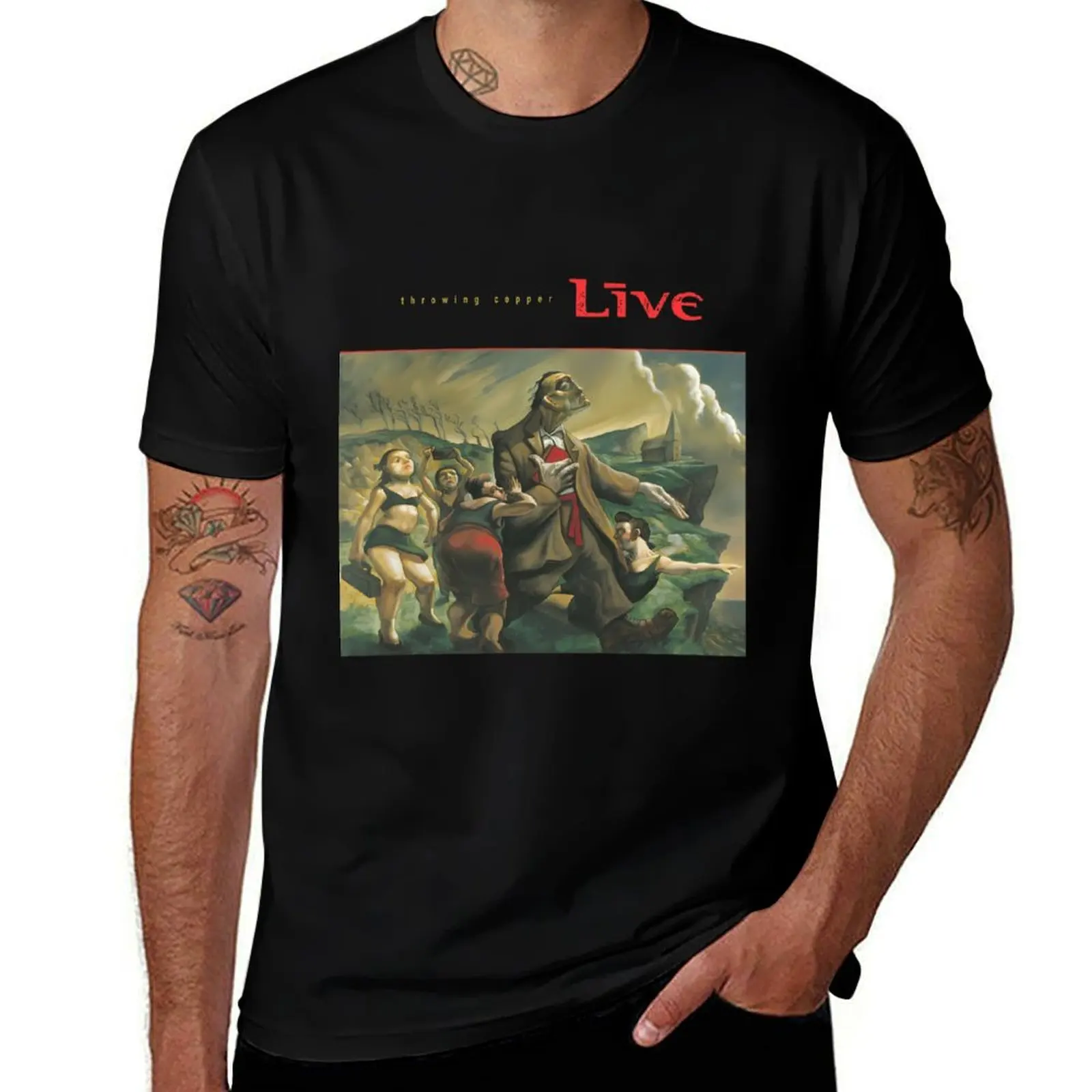 

Live Throwing Copper T-Shirt new edition plain blue archive graphic shirts mens vintage t shirts