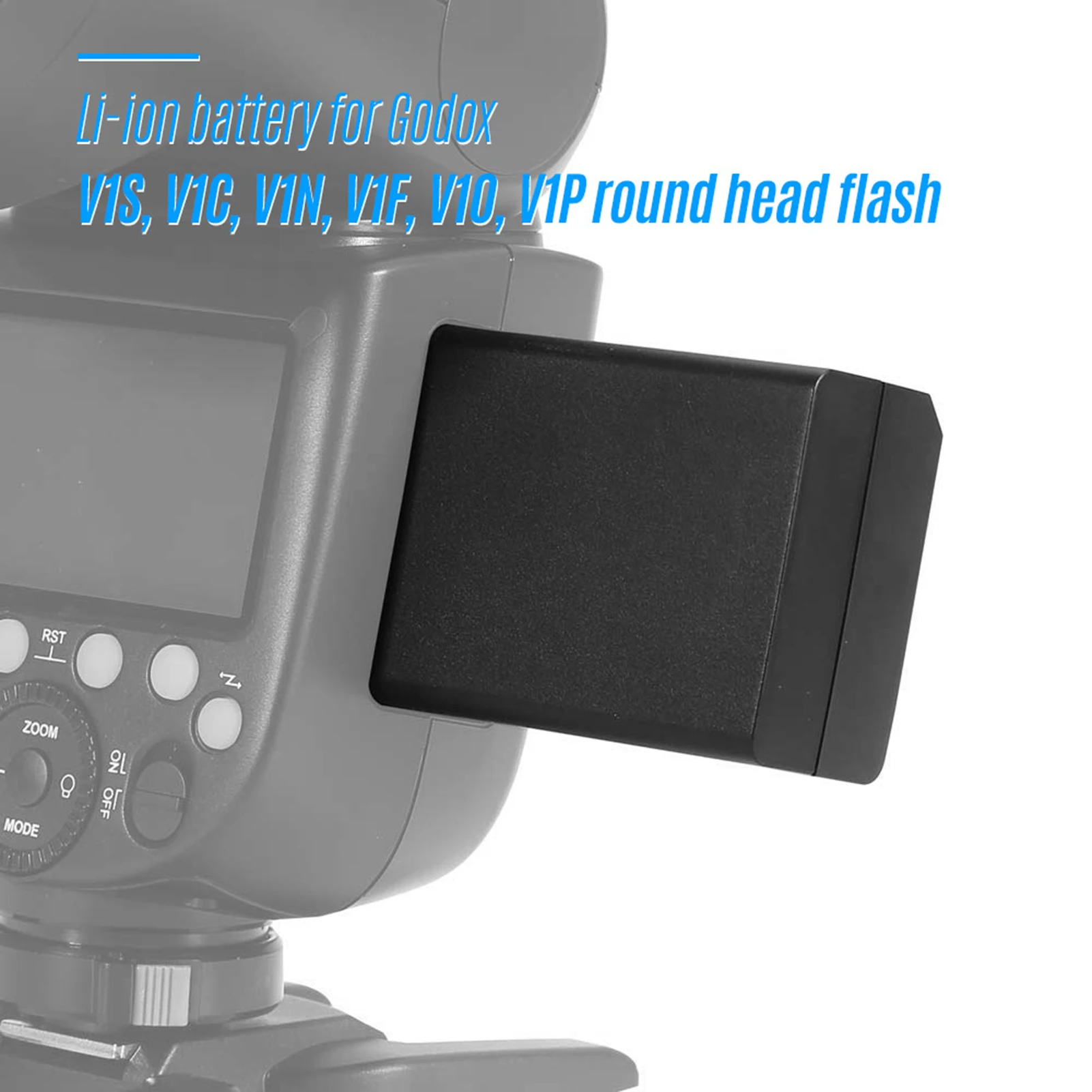 Godox vb26b bateria de íon-lítio 7.2v 2980mah 21.45wh bateria de substituição para godox v1s v1c v1n v1f v1o v1p cabeça redonda flash speedl