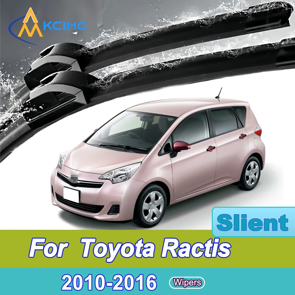 

2pcs Quiet Beam Wiper Blades for Toyota Ractis XP120 2010-2016 Silent Windshield Wipers with Quick Installation