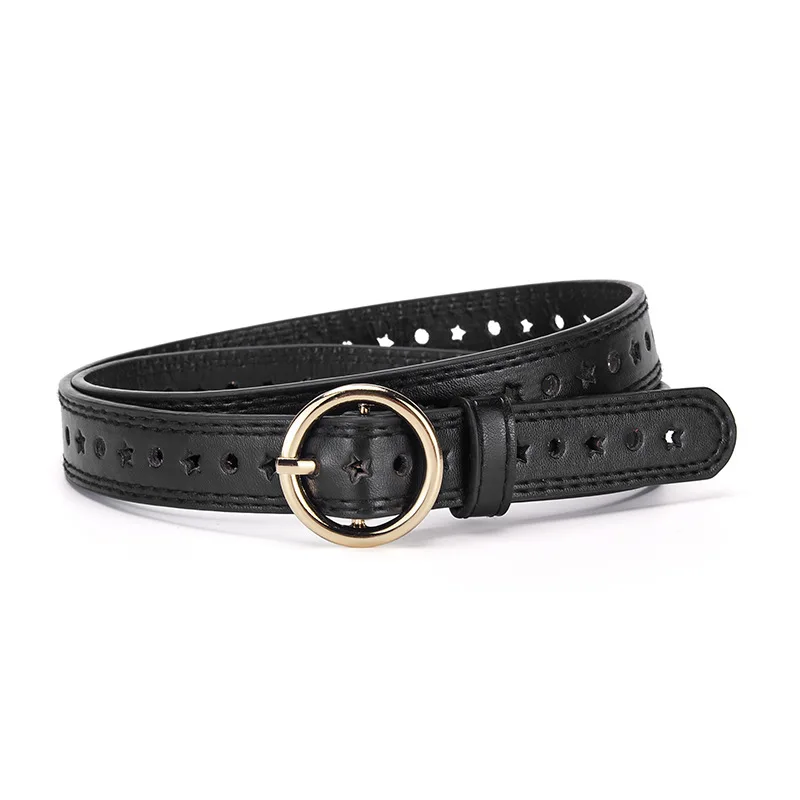 Children's Minimalist Round Buckle Belt, Everyday Use