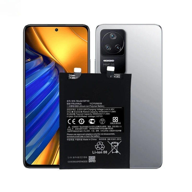 بطارية هاتف عالية الجودة BP49 3.87 فولت 4500 مللي أمبير في الساعة لهاتف Xiaomi Poco F4 5G Redmi K40S بطارية بديلة جديدة تمامًا #4
