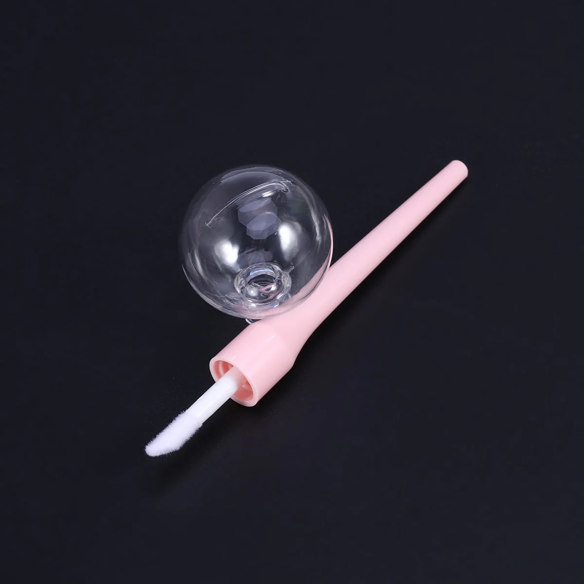 

Clear Empty Lip Gloss Tube Lollipop Design Travel Size Container Refillable Lip Balm Bottle For Diy Use (Pink)