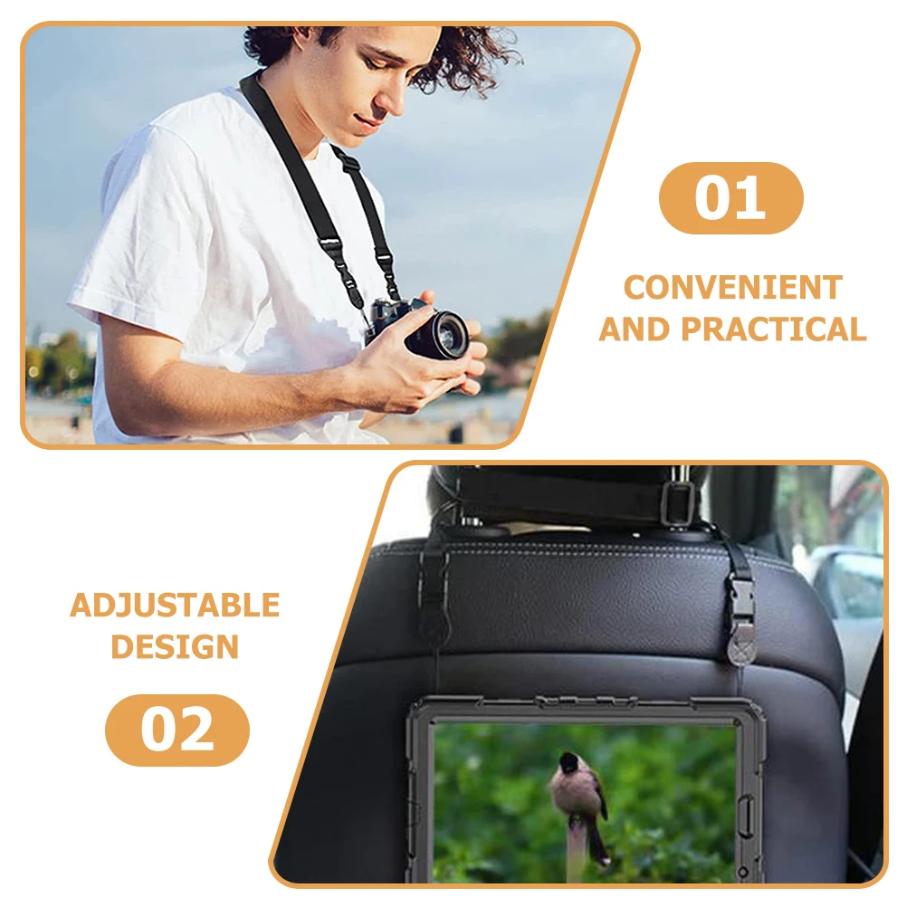 

3pcs Adjustable Padded Shoulder Strap Replacement For Camera Bag Crossbody Luggage Belt With Alloy Buckles Wide Soft Bag Strap