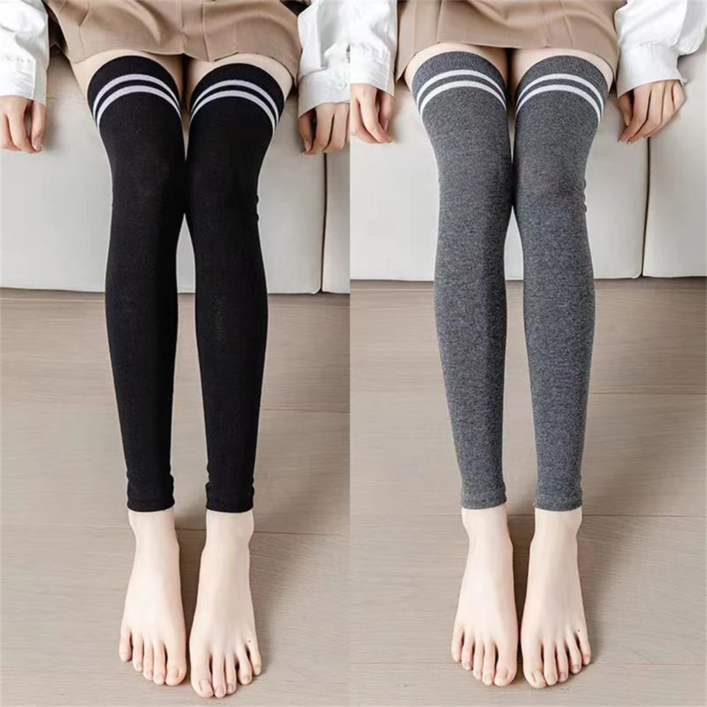 1 pair Over-the-knee Knee Pads Socks Covers Women's Summer Thin Cotton High-tube Air Condition Room Warmth Stockings Leg Warmers