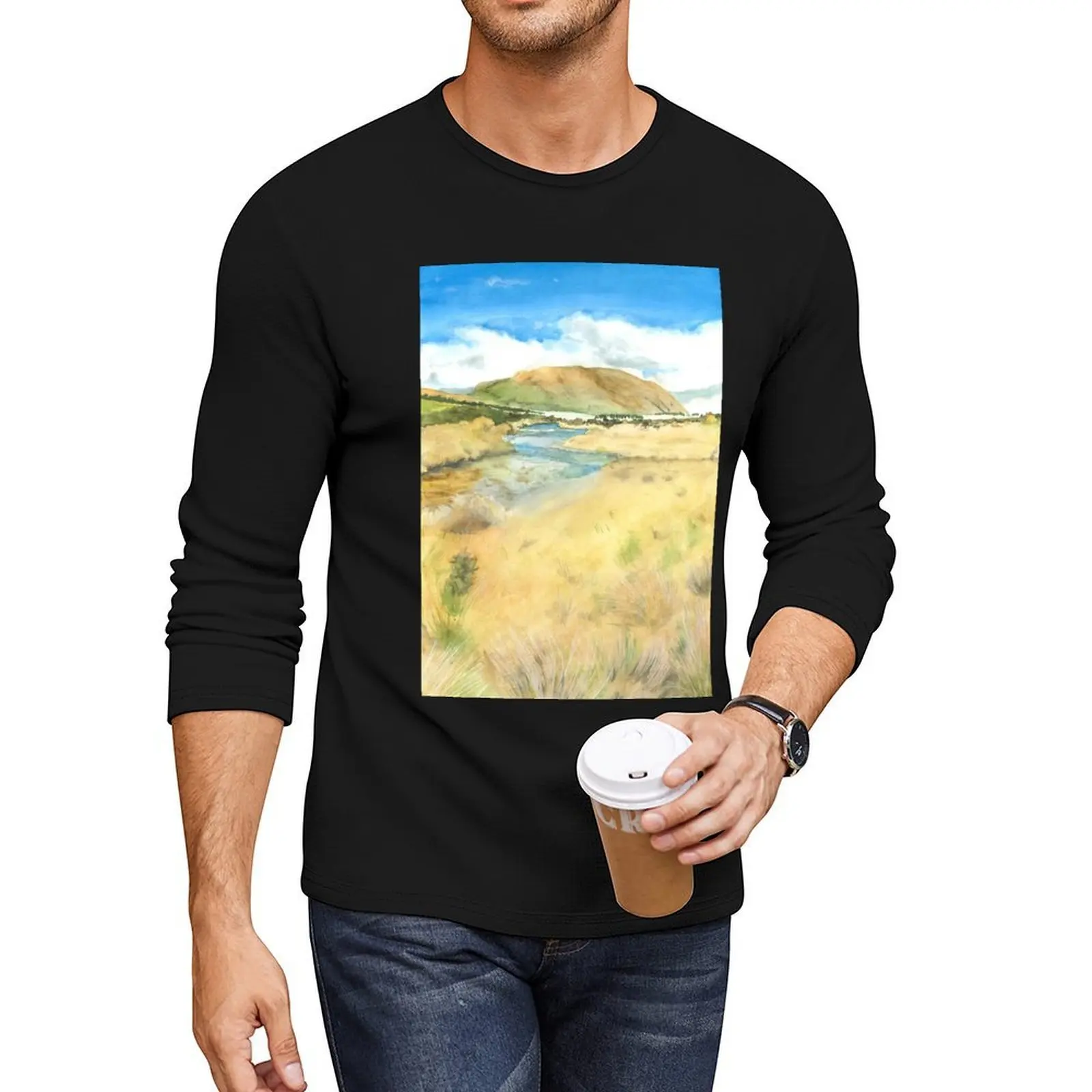 

View towards Mount Harper Long T-Shirt new edition t shirt cute clothes plus size t shirts black t shirts workout shirts for men