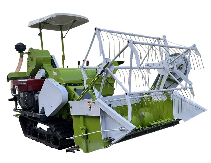 25Hp أرز صغير ذاتي الدفع الدخن فول الصويا حصادة حقل الأرز القمح الرطب حصاد الحبوب