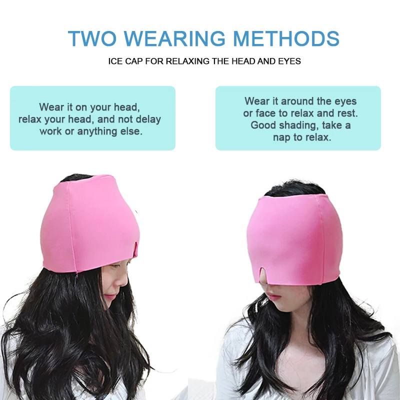 Gel Cold Hot Head Ice Cap Head Wrap Face Mask Head Massage Sleep Eye Mask Health Care Tool