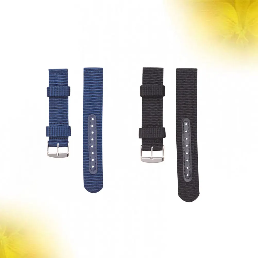 

2 PCS Nylon Strap Smart Watch Bands Wristband Sports Accessories Watchband Replacement Man