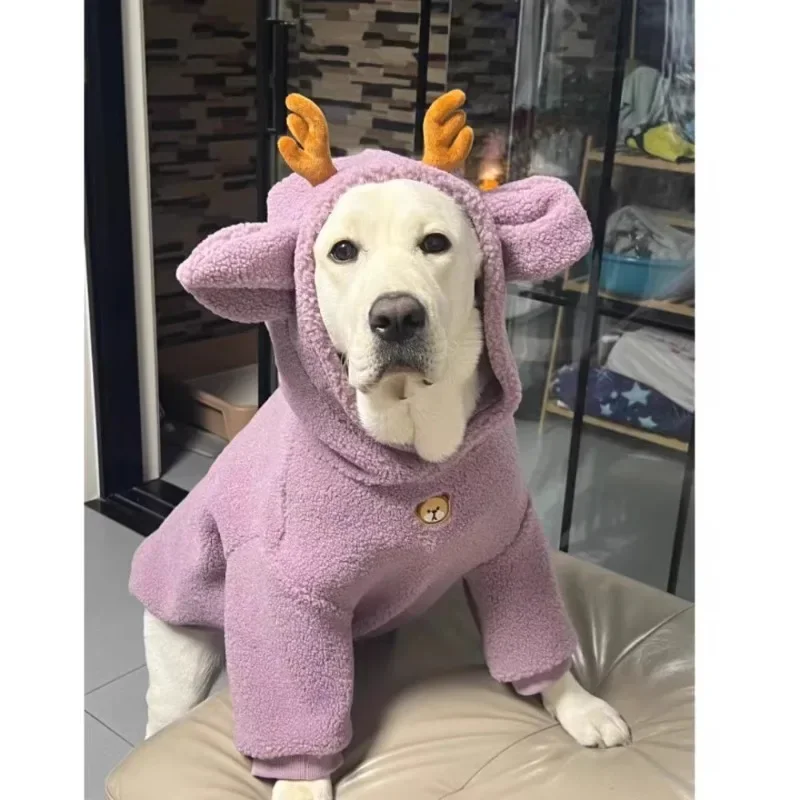 Pet Clothes Dog Labrador Clothing Coat Jacket Hoodie Sweater Clothes for Dogs Cotton Clothing for Dogs Sports Style Dog Clothes