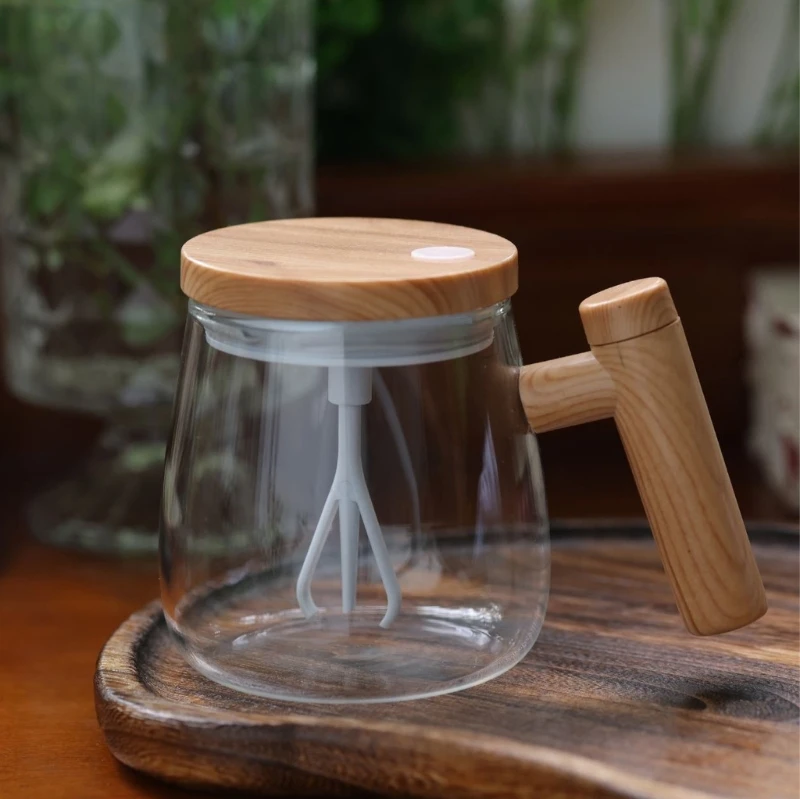 Caneca café com agitação automática, vidro automático, vidro mistura para café, dropshipping